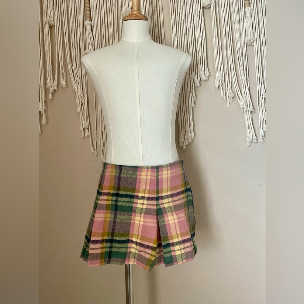 Free People SOMEDAY Mini Skirt Skort Mauve Combo